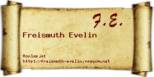 Freismuth Evelin névjegykártya