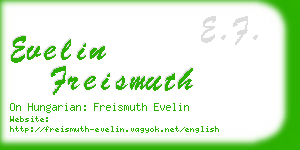 evelin freismuth business card